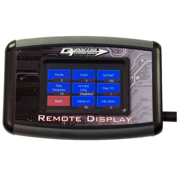 Remote Display Traction Control Screen
