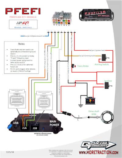 PFEFI-Holley HP Wiring Diagram