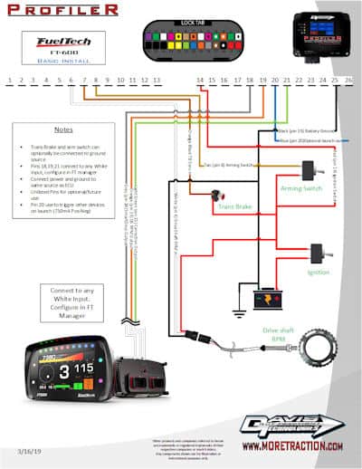 Profiler - FT600 FuelTech Wiring Diagram