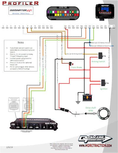 Holley Dominator EFI Profiler Wiring Diagram