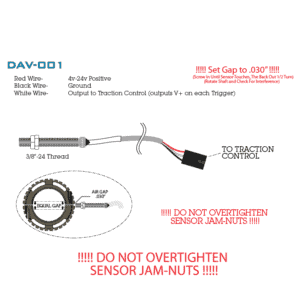 DAV-001 Drive Shaft Sensor Instructions