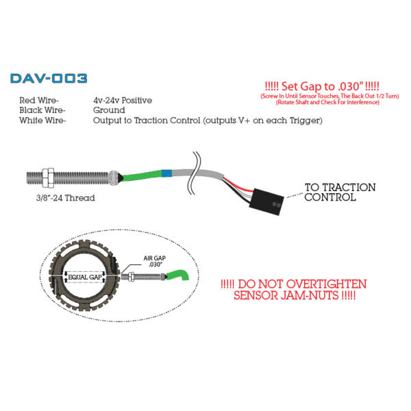 DAV-003 Drive Shaft Sensor Instructions