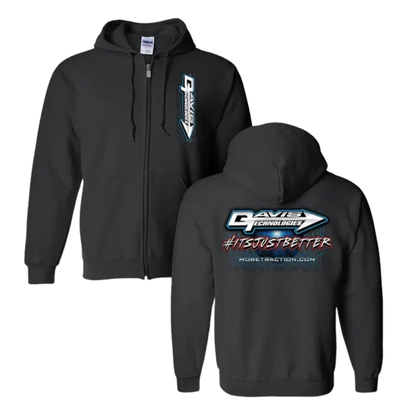 Davis Technologies Zip Up Hoodie - Black